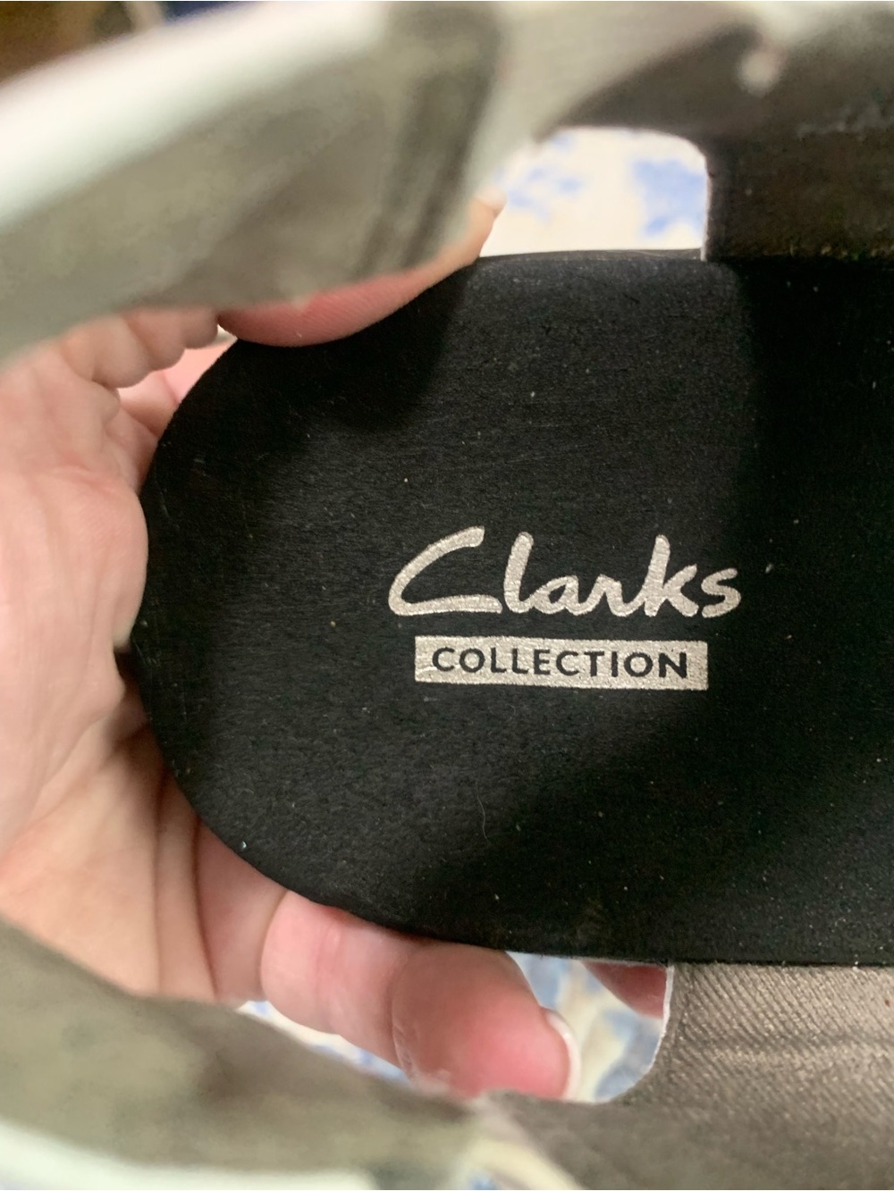 Clarks White Leather Strappy Comfort Sandals - Picture 9 of 9